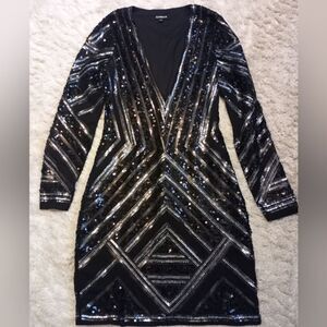 Express womans sequence mini dress